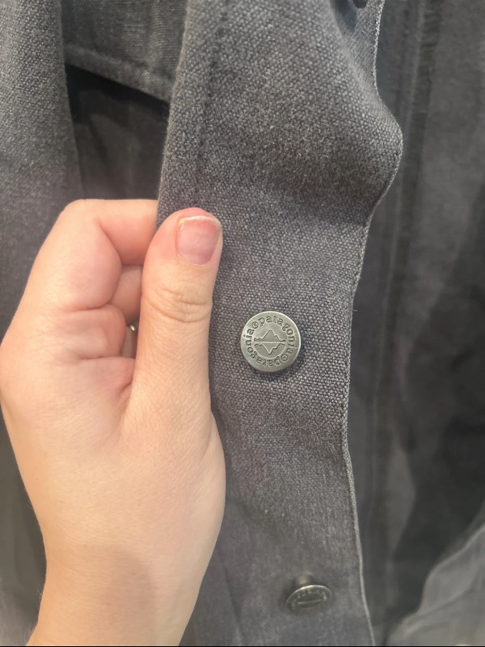 Men's Patagonia Gray Denim Jacket - Picture 4 of 6
